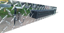 Front Tool and Bottle Tray for 28-inch Blackstone Griddle, Diamond Plate Aluminum