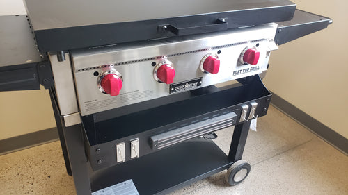 FACTORY SECONDS:  Front Tool and Bottle Tray for Camp Chef FTG600 - Black with Colored Front Plate