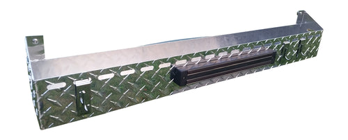 FACTORY SECONDS:  Front Tool and Bottle Tray for 36-inch Blackstone Griddle, Diamond Plate Aluminum