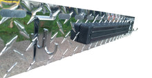 Front Tool and Bottle Tray for 28-inch Blackstone Griddle, Diamond Plate Aluminum