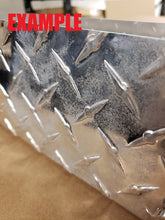 FACTORY SECONDS:  Front Tool and Bottle Tray for 36-inch Blackstone Griddle, Diamond Plate Aluminum