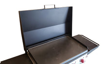 FACTORY SECONDS:  Hinged Cover for Camp Chef FTG600 Flat Top Griddle- 4 Burner - Black