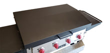 FACTORY SECONDS:  Hinged Cover for Camp Chef FTG600 Flat Top Griddle- 4 Burner - Black