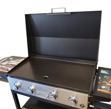 Hinged Cover for 4-Burner Members Mark Griddle - Black