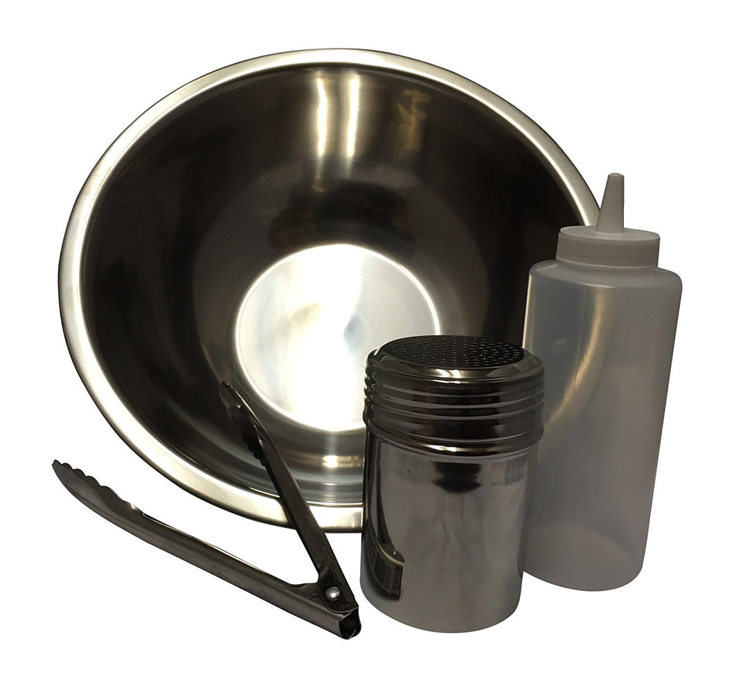 Chicken Wing Sauce n Toss, Bowl, Bottle, Rub Shaker, Tongs