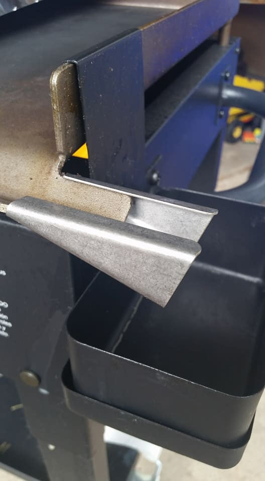 Grease Slide Griddle Mod available for 36 inch or 28 inch Blackstone Griddle with side discharge