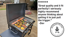 FACTORY SECONDS:  Hinged Cover for 36 inch Blackstone Griddle - Black