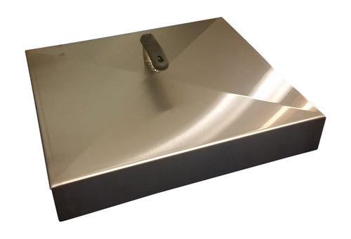 Griddle Cover, Stainless Steel, for 17-inch Blackstone Griddle (also fits Camp Chef Sidekick)